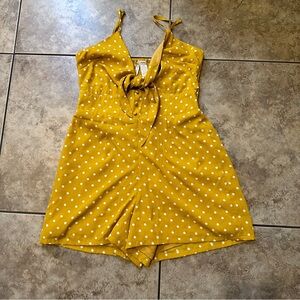 Japna Yellow Polka Dot Romper